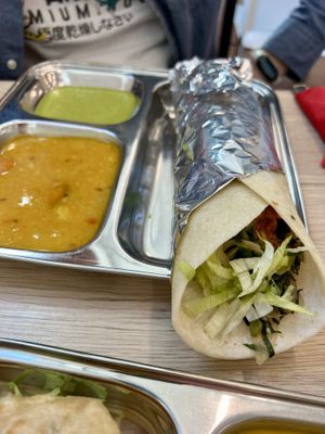 Dosa wrap meal   at Thenga Cafe in London