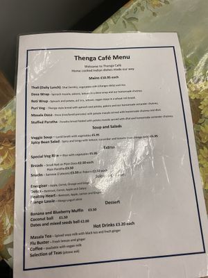 Ok prices for London   at Thenga Cafe in London