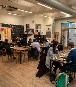 Chilled out cafe at Thenga Cafe in London