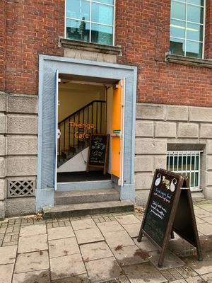 Entrance is next to 90 Judd Street, around the corner from Cromer Street at Thenga Cafe in London