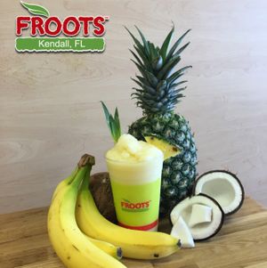 piña colada at Froots in Miami
