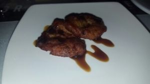 fried banana dessert at La Casa Verde in Lima