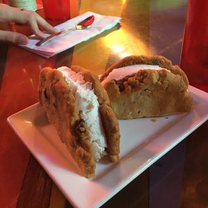 Vegan ice cream sandwich at Pizza J in Providence