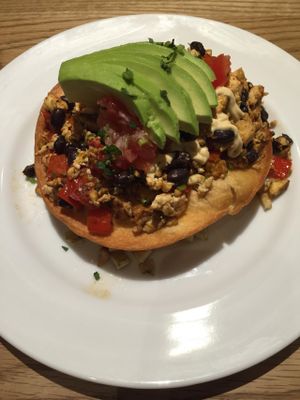 Vegan Rancheros: they use chipotle and vegan sour cream to give it that punch! very very god! at Blu Jam Cafe - Daikanyama in Tokyo