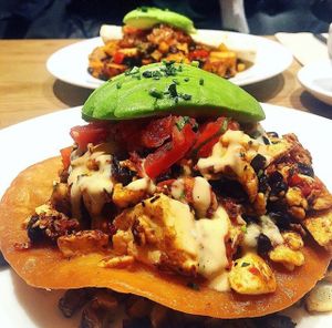 rancheros vegan at Blu Jam Cafe - Daikanyama in Tokyo