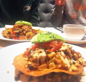 Vegan Rancheros at Blu Jam Cafe Daikanyama at Blu Jam Cafe - Daikanyama in Tokyo