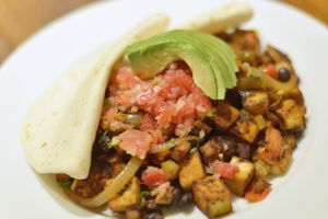 Spicy Tofu Tex Mex at Blu Jam Cafe - Daikanyama in Tokyo