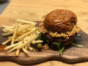 Vegan burger at Blu Jam Cafe - Daikanyama in Tokyo