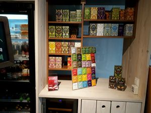 tea counter at Herzlich Anders Essen in Liestal