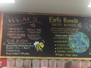wraps and earth bowls  at The Juice Hive  in Bluffton