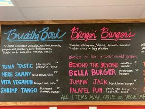 new Menu items
**must request vegan trucker sauce on burgers, there are two options.  at The Juice Hive  in Bluffton