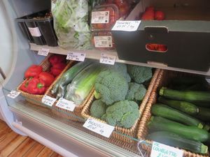 All our fruit and veg is organic, and we do veg box deliveries locally at Haworth Wholefoods in Haworth