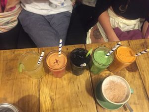 lots of colourful drinks at Zest in Palolem