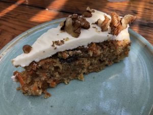 carrot cake at Zest in Palolem