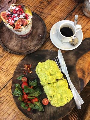 Avocado toast  at Zest in Palolem