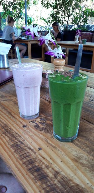 Vegan delicious smothies at Zest in Palolem