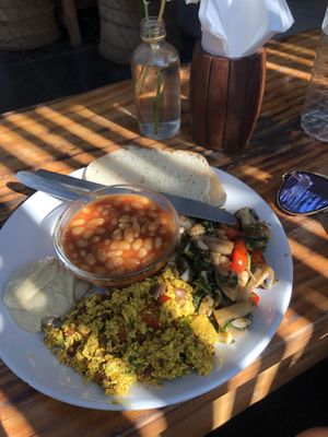 Vegan breakfast - Rs350 at Zest in Palolem