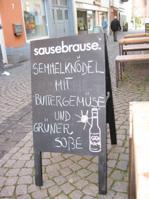blackboard at Zwei und Zwanzig in Geisenheim