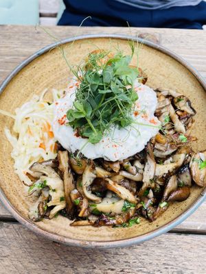 Mushroom gyros. Salty  at Zwei und Zwanzig in Geisenheim