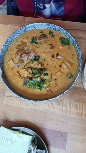 Potato with chickpeas #Veganuary at Zwei und Zwanzig in Geisenheim