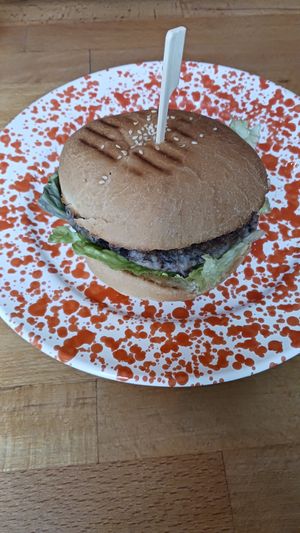 Black bean burguer #Veganuary at Zwei und Zwanzig in Geisenheim