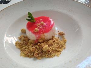 Italian dessert at Zwei und Zwanzig in Geisenheim