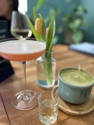 Matcha Latte und Pornstar Martini  at Zwei und Zwanzig in Geisenheim
