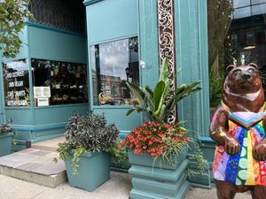 Greetings From the Boyertown Bear  at Firefly Cafe and Outpost in Boyertown