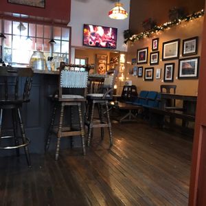 bar seating and traditional seating inside  at Firefly Cafe and Outpost in Boyertown