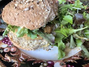 Delicious southwest chicken sandwich with chipotle mayo!! Love it!  at Firefly Cafe and Outpost in Boyertown