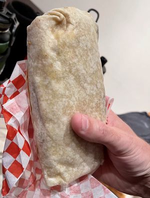 Breakfast burrito at Umeke Market in Honolulu