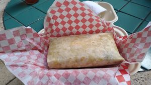 Breakfast burrito at Umeke Market in Honolulu
