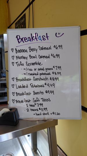 Specials board at Umeke Market in Honolulu