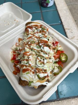 Fried burrito  at Umeke Market in Honolulu