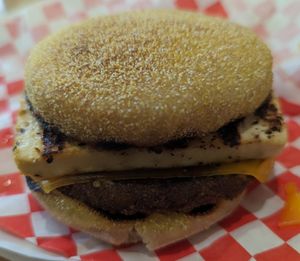 Mock Sausage McLovin at Umeke Market in Honolulu