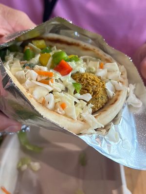 Falafel gyro    at Umeke Market in Honolulu