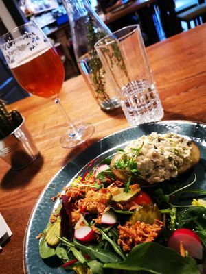 Curd potato at Aparaat in Tartu