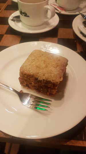 Vegan cake at K2 in Bilbao