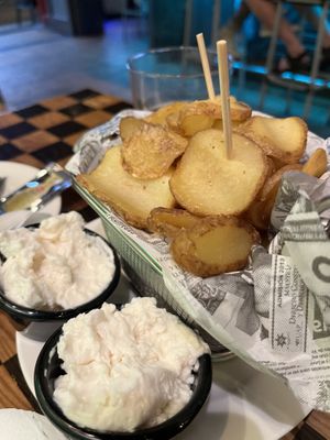 Patatas with vegan mayo  at K2 in Bilbao