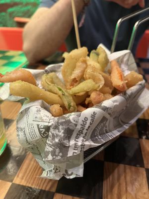 Tempura veggies  at K2 in Bilbao