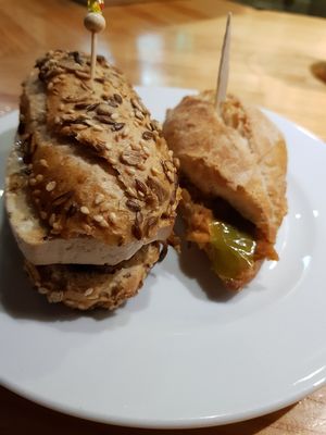 Pintxos with tofu at K2 in Bilbao