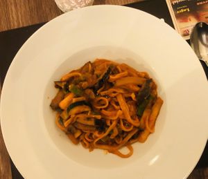 Vegan pasta at San Andrea  in Gran Canaria