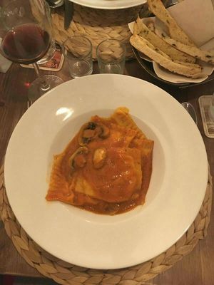Vegan Ravioli (not on the menu) at San Andrea  in Gran Canaria