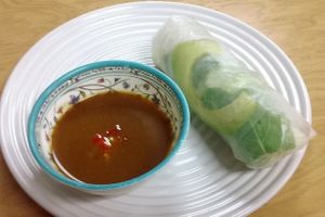 Tofu avocado roll at Banh Mi Cafe in Torrensville