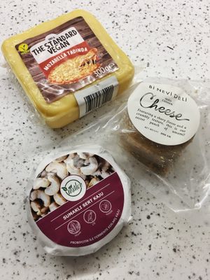 Cheese at Vegan Dukkan - The Mini Market in Istanbul