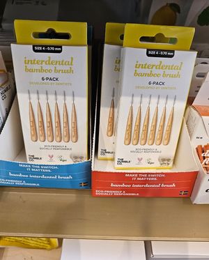 Bamboo brush at Vegan Dukkan - The Mini Market in Istanbul