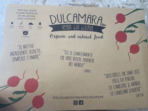 Table Setting at Dulcamara Bio Vegan Bistrot in Verona