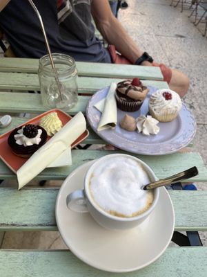 BEST cappuccino ever!!!! at Dulcamara Bio Vegan Bistrot in Verona