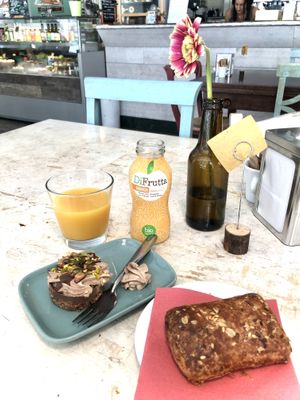 Breakfast. So tasty, I wanted to try everything they had to offer.  at Dulcamara Bio Vegan Bistrot in Verona