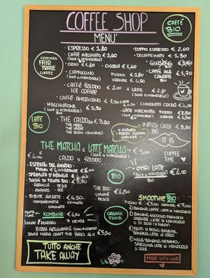 Menu bevande at Dulcamara Bio Vegan Bistrot in Verona